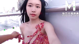 ModelMedia Asia - Be aware the feeling of excitement of exposing your big tits added to horny pussy in the open air&excl;